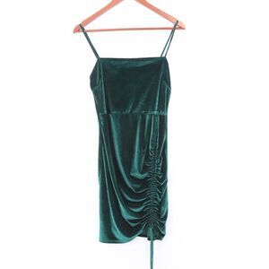 Windsor | Strappy Velvet Velour‎ Mini Dress Large